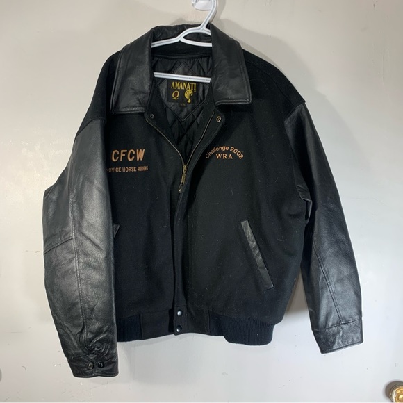 Amanati horse riding leather and wool jacket (men) - Picture 1 of 6